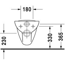 Pack cuvette suspendue D-CODE 540 mm avec abattant sans amortisseur FC Réf. 45351900A1