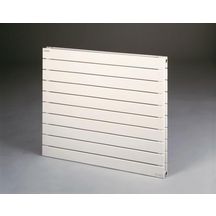 Radiateur eau chaude Acova Fassane horizontal simple, puissance 599W (dT50), hauteur 592 mm, largeur 900 mm, 8 éléments, raccordement latéral de même côté, appareil réversible gauche/droite, Blanc RAL 9016 Réf. VX-059-090