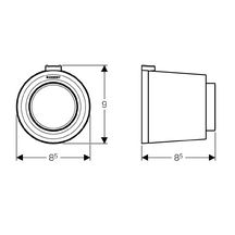 Déclenchement à distance GEBERIT type 01 pneumatique pour rinçage simple touche poussoir apparent Blanc alpin réf. 116046111