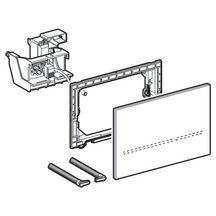 Plaque de déclenchement électronique double touche SIGMA 80, miroir, secteur, compatible bâti SIGMA UP 320 Réf. 116.090.SM.1