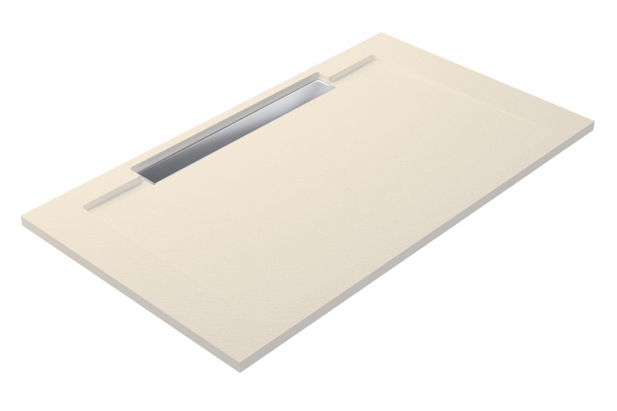 Receveur de douche Line Y Kromat Ardoise 100x160 Beige Réf. SLIS0695-BEI