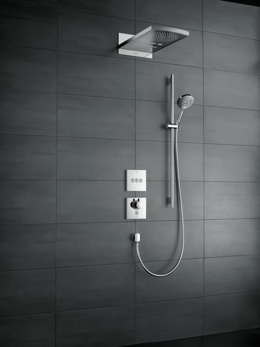 hansgrohe ShowerSelect Set de finition Robinet d'arrêt pour 3 fonctions, Bronze brossé