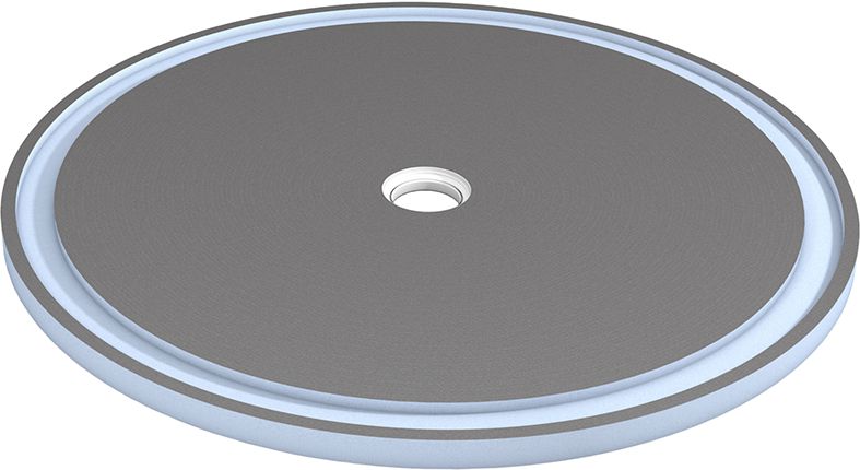 Receveur rond Fundo Trollo écoulement centré polystyrène extrudé diamètre 1,14 m ép. 40 mm 73736575