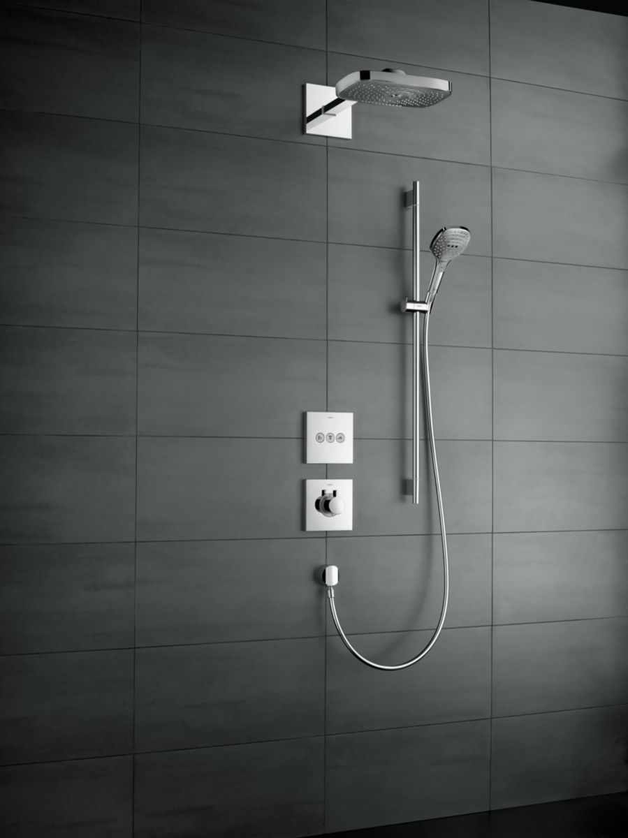 hansgrohe ShowerSelect Set de finition Robinet d'arrêt pour 3 fonctions, Bronze brossé