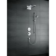 hansgrohe Raindance Select S Ensemble de douche 120 3jet EcoSmart avec barre Unica'S puro 90 cm et porte-savon, Chrome