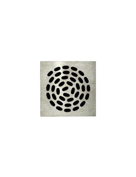 Grille carrée 130x130cm Spiral pour siphon de sol rotafl ux ou extra plat réf 230423