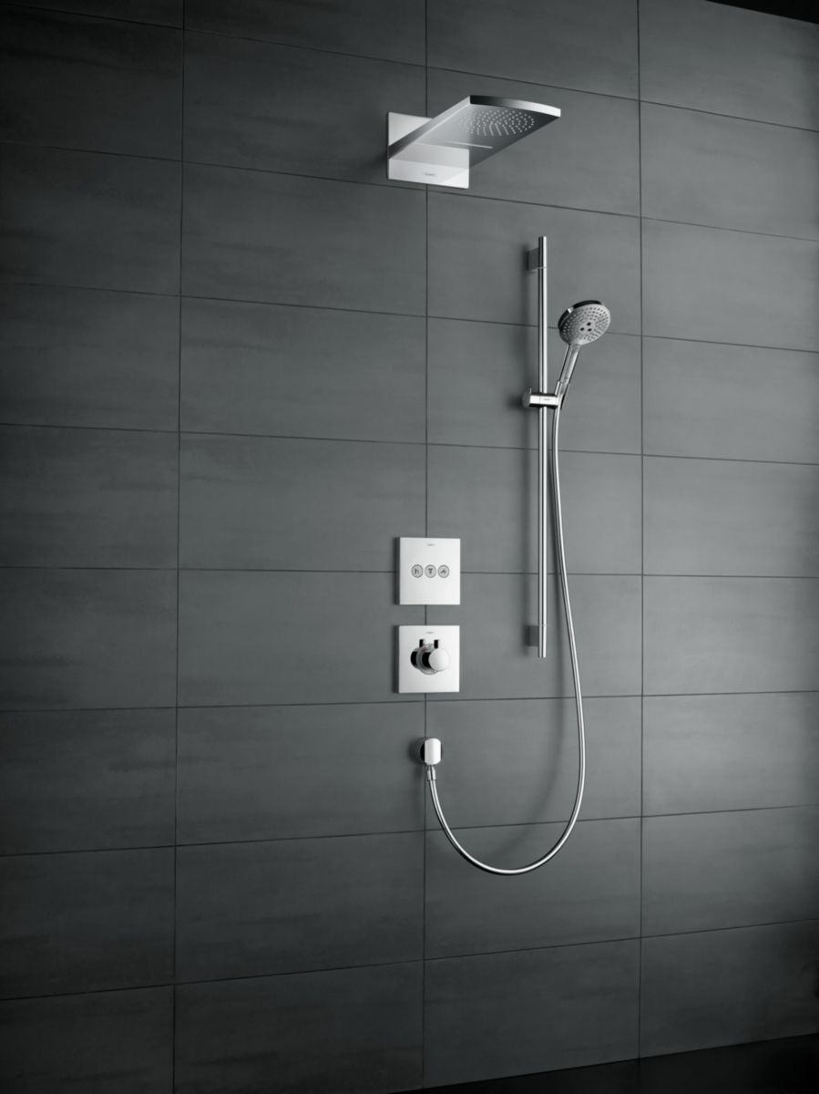 hansgrohe ShowerSelect Set de finition Robinet d'arrêt pour 3 fonctions, Bronze brossé