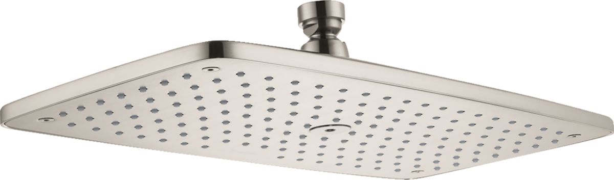 hansgrohe Raindance E Douche de tête 360 1jet avec raccord au plafond, Nickel brossé