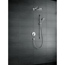 hansgrohe Raindance Select S Ensemble de douche 120 3jet EcoSmart avec barre Unica'S puro 90 cm et porte-savon, Chrome