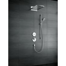 hansgrohe Raindance Select S Ensemble de douche 120 3jet EcoSmart avec barre Unica'S puro 90 cm et porte-savon, Chrome