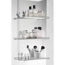 Etagere fil chrome 3 etageres verre L 35 H réf. ETFIL35