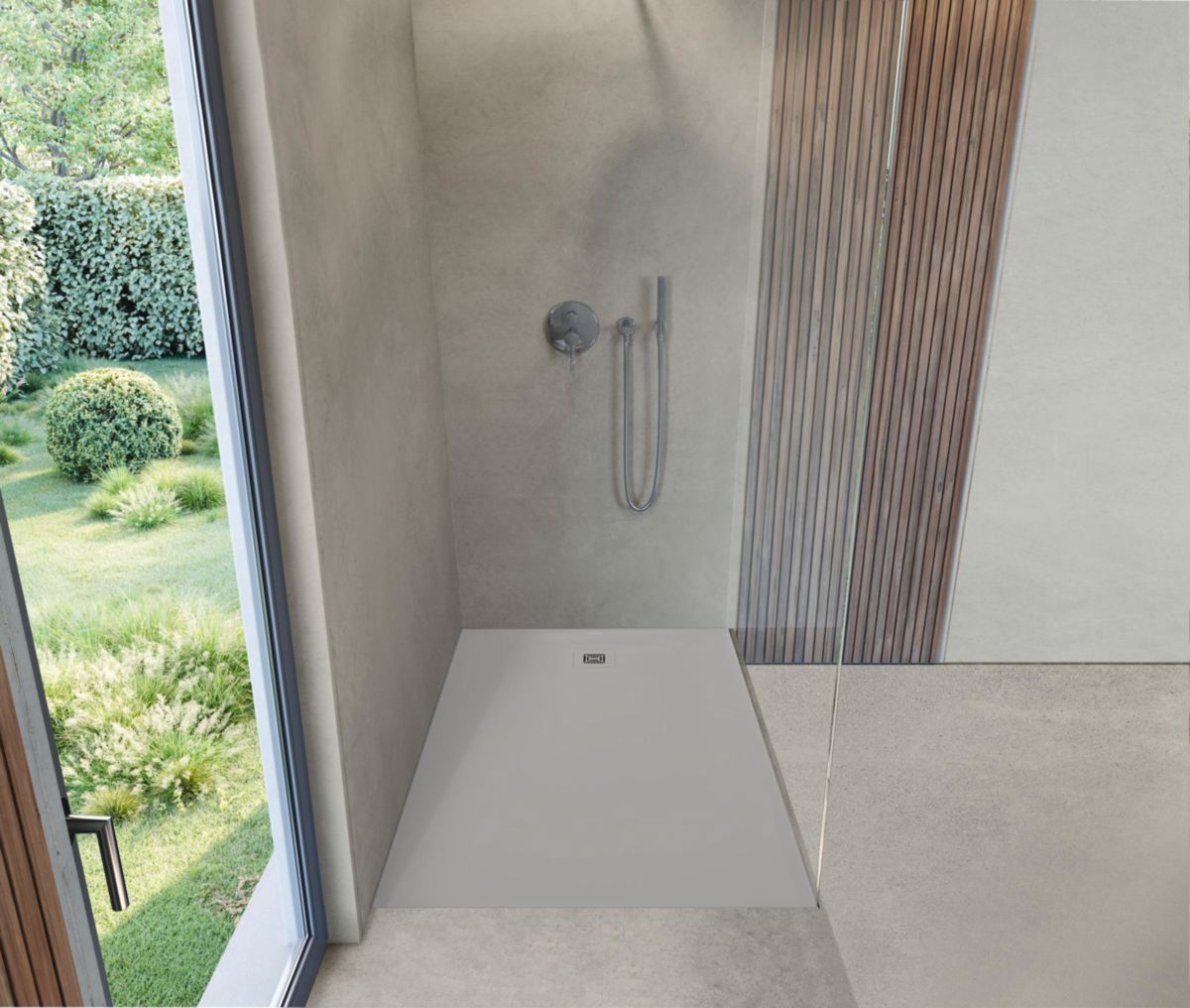 Receveur de douche Sustano 1400x800 mm Rectangulaire Gris clair Réf : 720280630000000