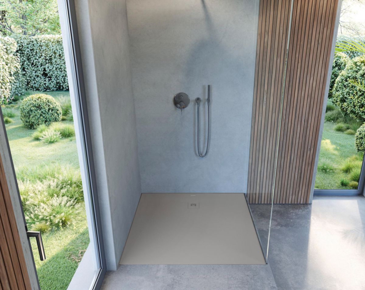 Receveur de douche Sustano 900x900 mm Carré Gris clair Réf : 720271630000000