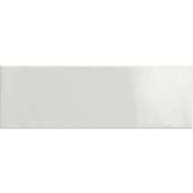 Faïence Cinca Soho blanc brillant 10 x 30 cm 10200