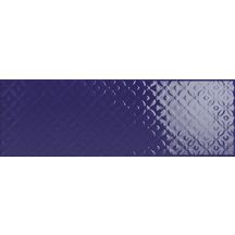 Faïence Cinca Soho bleu cobalt brillant décor 10 x 30 cm 10204/100