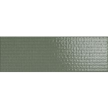 Faïence Cinca Soho vert brillant décor 10 x 30 cm 10205/100