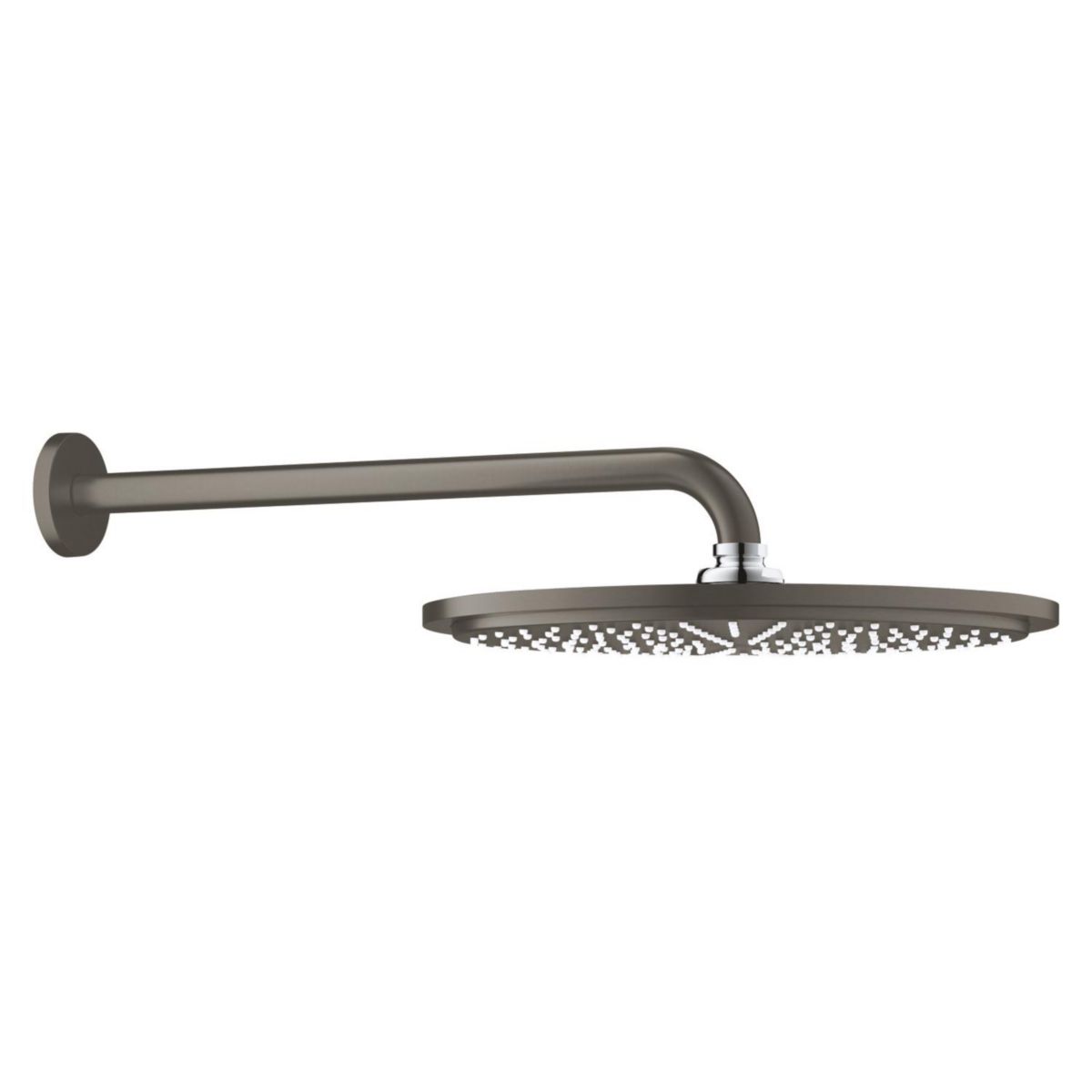 Ensemble douche de tête et bras 380 mm, 1 jet Rainshower Cosmopolitan 310 Hard Graphite brossé Réf : 26066AL0