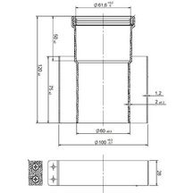 Réhausse pour remplacement CENTORA/NECTRA réf. 3318357