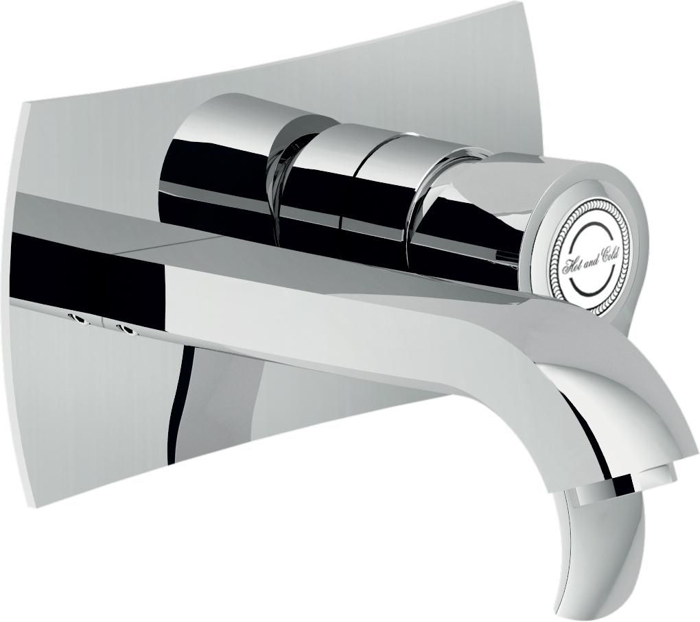 Mitigeur lavabo mural 150 mm Sofi chrome réf. SI98198CR