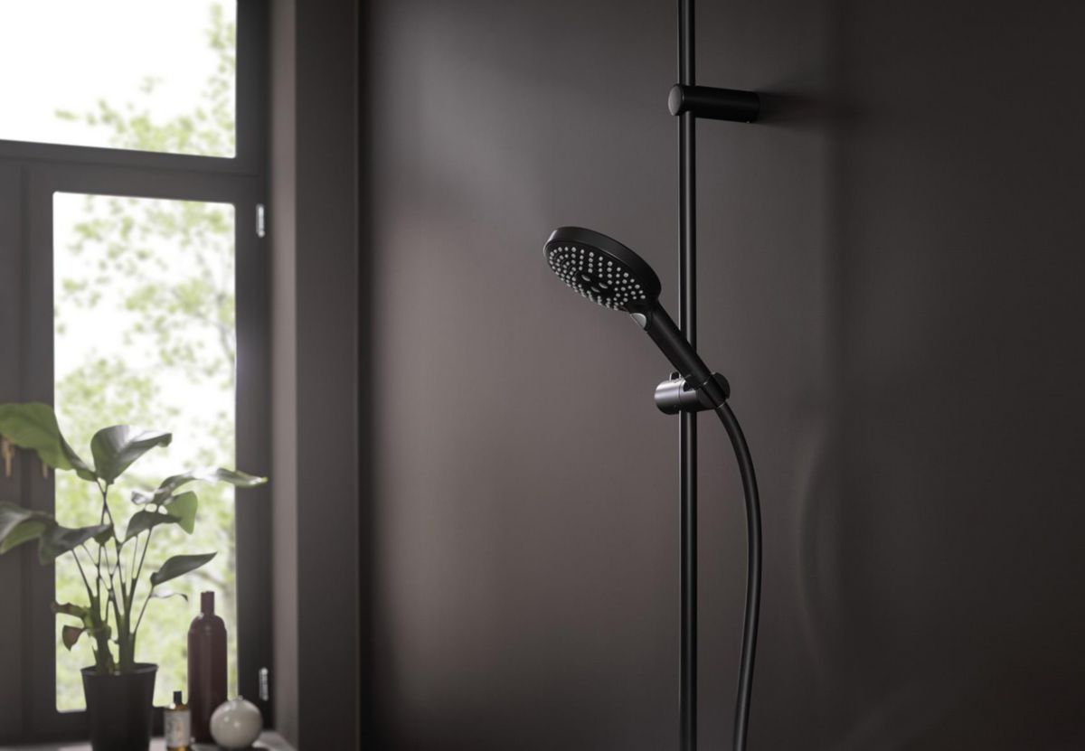 hansgrohe Raindance Select S Douchette à main 120 3jet PowderRain, Noir mat