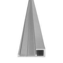 Profilé de finition extérieure pour panneaux Vipanel argent mat largeur 6 mm hauteur 2,55 m Réf. 1420000320