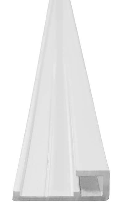 Profilé de finition extérieure pour panneaux Vipanel blanc largeur 6 mm hauteur 2,55 m Réf. 1420000321