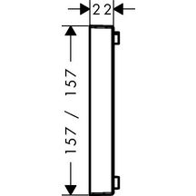 hansgrohe ShowerSelect Rosace de compensation, Bronze brossé