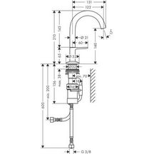 AXOR One Mitigeur de lavabo Select 140, bonde Push-Open, Aspect doré poli