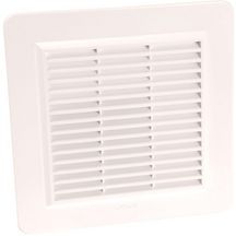 Grille d'aération spéciale façade en applique carrée blanc 1GAPM4B