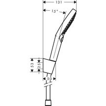 hansgrohe Raindance Select S Ensemble support mural et douchette 120 3jet avec flexible de douche 125 cm, Chrome