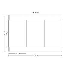 Sous-évier PROGRES NF mélaminé blanc. 3 Portes réf. S10N03120