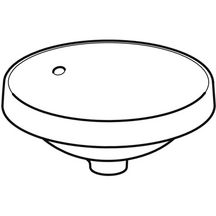 Vasque VARIFORM ronde à encastrer diamètre 40cm sans trou de robineterie blanc Réf. 500.700.01.2