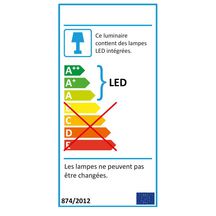 Miroir rond diamètre 70cm contour avec éclairage led caisson blanc mat Réf. SIIK070K0023