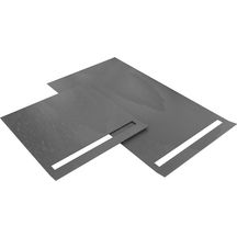 Revêtement prêt-à-poser wedi Fundo Top pour wedi Fundo Riolito, format 1600x1000x6mm en coloris Concrete gris, matériau minéral aspect pierre naturelle. Alternative sans joints et antibactérienne au carrelage traditionnel