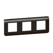 Legrand - plaque de finition horizontale Mosaic pour 3 x 2 Modules noir mat Réf. 079046L