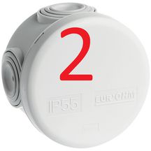 Boite de dérivation IP55 - Ø 60 x 40 mm - Réf.50001