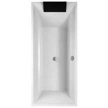 Baignoire SQUARO duo rectangulaire 1800x800 blanc réf. UBQ180SQR2V-01