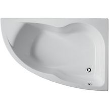 Baignoire MICROMEGA 150x100 angle à droite avec pieds réglables blanc réf. E60218-00