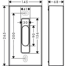 AXOR Universal Circular Distributeur de mouchoirs en papier, Laiton brossé