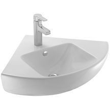 Lavabo d'angle ODEON UP 50 x 50 cm percé 1 trou blanc Réf. E4710-00