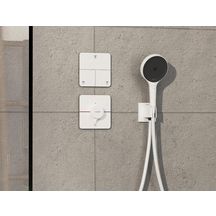 hansgrohe ShowerSelect Comfort Q Set de finition pour mitigeur thermostatique encastré, Blanc mat