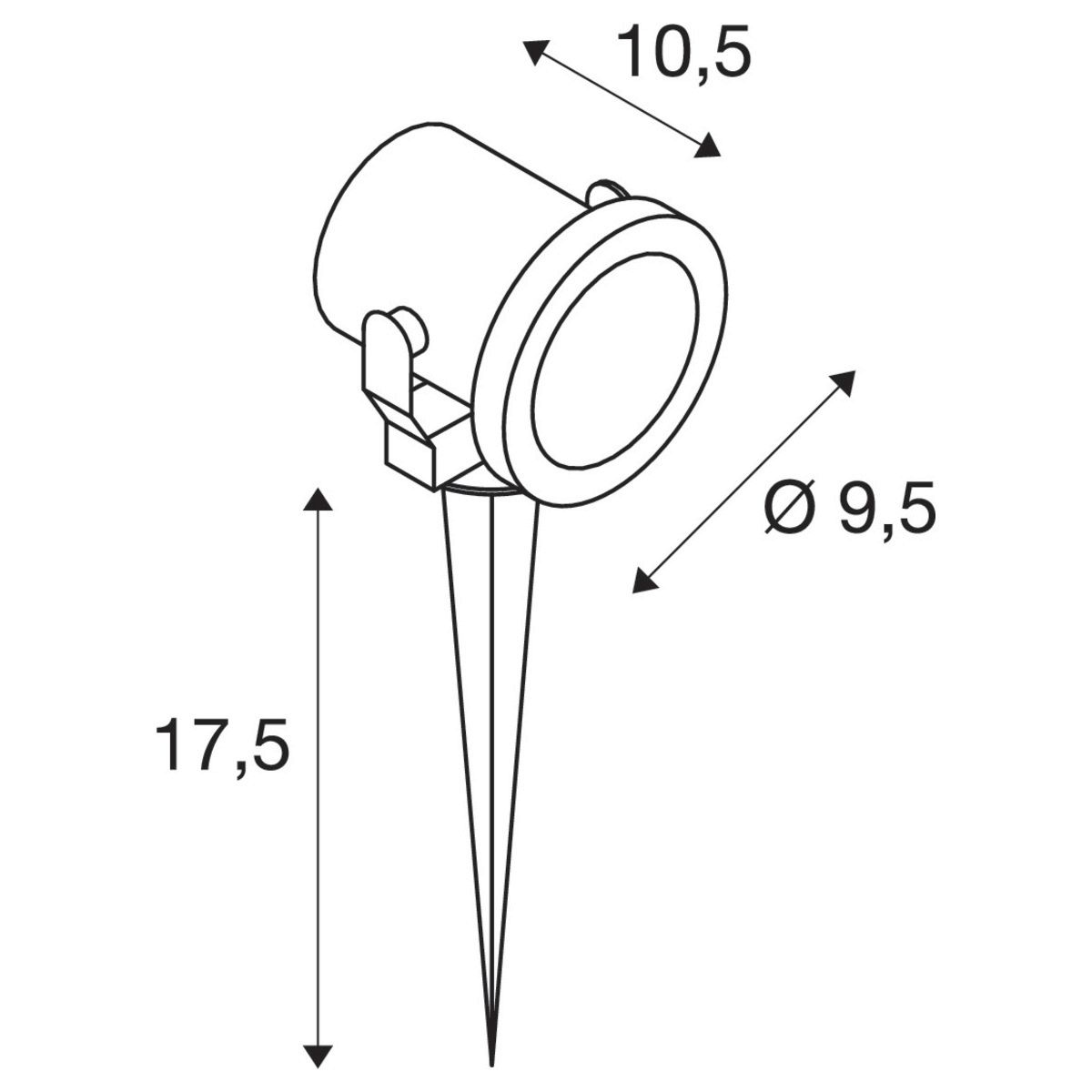 Lampe à Led Nautilus 35W inox - Réf. 229740