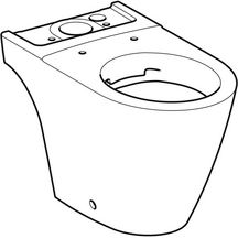 Wc au sol iCon - pour réservoir attenant - cuvette de Wc à fond creux - caréné - Rimfree - 63,5 cm - blanc Réf. 200460000