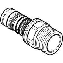 Jonction filetée Mepla, D16-12x17, en laiton Réf 611.534.00.5