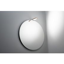 Miroir rond ø60 finition contour blanc Réf. MICB60