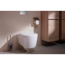 hansgrohe Xelu Q Colonne 400/350 Chêne clair naturel, charnière de porte gauche, Finition de la poignée: Chrome