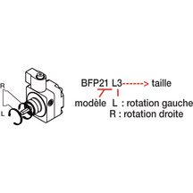 Induit NC pour BFP avec rondelle ondulée et écrou 071N0050