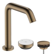 hansgrohe Tecturis S Mitigeur de lavabo 2 trous 150 CoolStart EcoSmart+ avec vidage, Bronze brossé