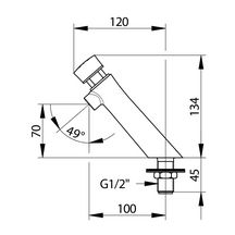 Le robinet sur plage PRESTO NEO S® pour lavabo s’arrête automatiquement grâce à une temporisation fixe de 7 secondes.