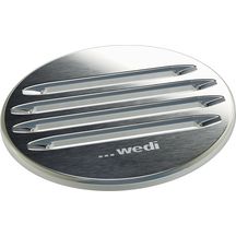 Wedi Fundo Fino 2.1 grille inox carrée 115x115x5mm Réf. 676800037